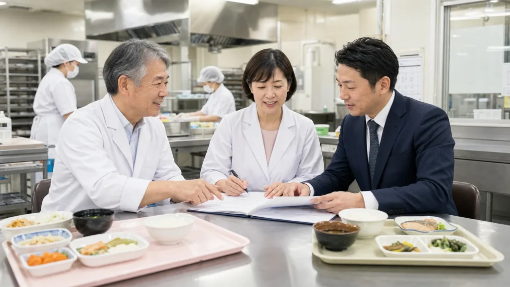 病院介護施設向け給食の365日運営を承継する打ち合わせ